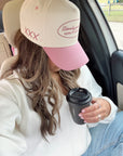 Literally Just a Girl - Mauve Vintage Trucker Hat - My Pampered Life Seattle