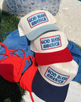 God Bless America - Vintage Trucker Hat - My Pampered Life Seattle