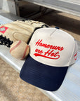 Homeruns are Hot - Navy Vintage Trucker Hat - My Pampered Life Seattle