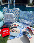 Self Care - Blue Americana Clear Coat XL Bag - My Pampered Life Seattle