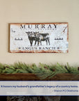 Personalized Angus Ranch Sign II