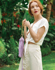 ULURU Button-down Skirt In Off-white