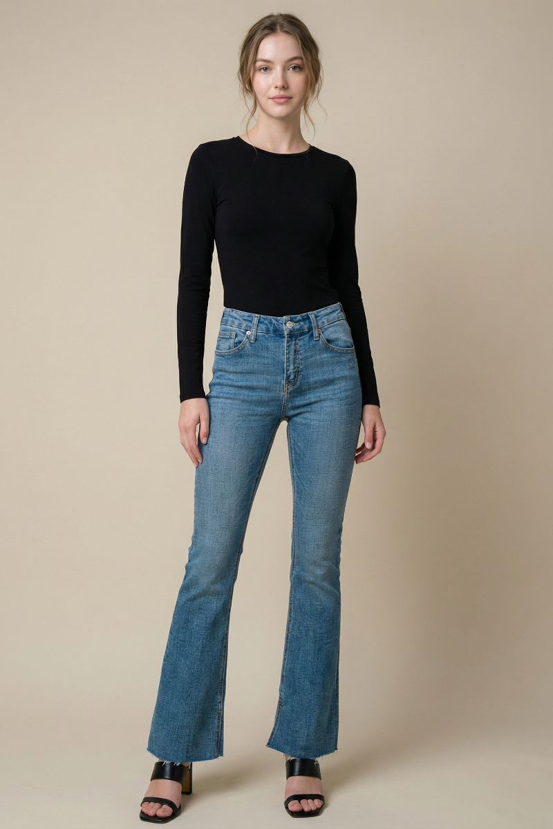 Artemis Vintage |Paisley High Rise Flare Jeans