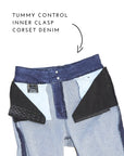 Artemis Vintage | Tummy Control High Rise Cuffed A Wide Leg Jeans JEANS - My Pampered Life Seattle