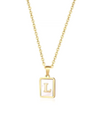 Mother of Pearl Initial Cards