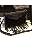 Fringe All Day Black Bag