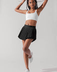 POPFLEX Full Size Ace ‘em Pleated Skort - Black