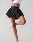 POPFLEX Full Size Ace ‘em Pleated Skort - Black