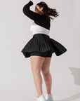 POPFLEX Full Size Ace ‘em Pleated Skort - Black