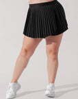 POPFLEX Full Size Ace ‘em Pleated Skort - Black