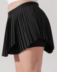 POPFLEX Full Size Ace ‘em Pleated Skort - Black