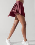 POPFLEX Full Size Ace ‘em Pleated Skort - Desert Rose