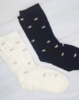 Vintage Floral Patterned Socks Set Of 2