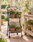 Park Hill Double Market Cart – Black Iron