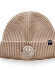 Wheat Smiley Beanie