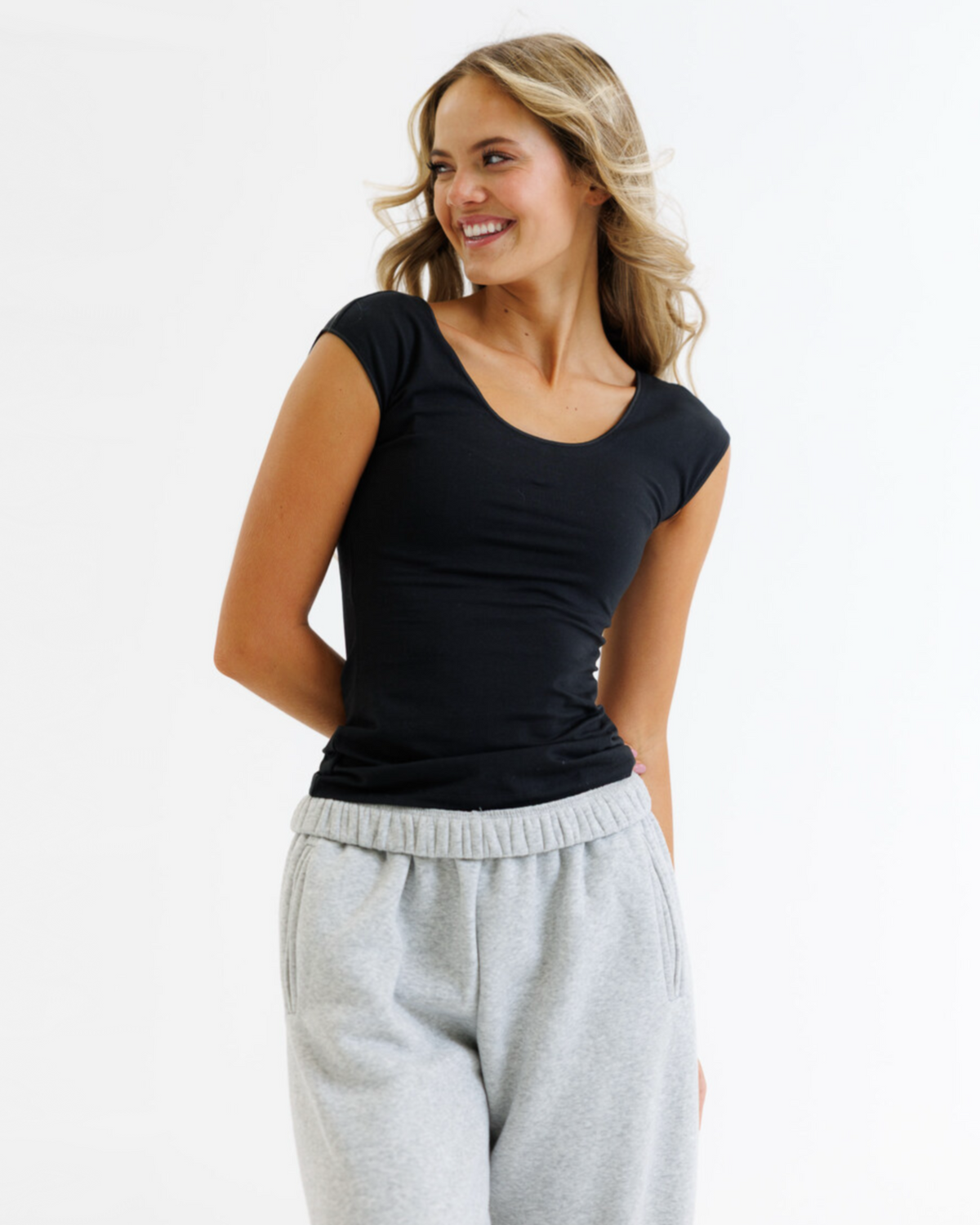 Wonder Fitted Cotton Layering Tee