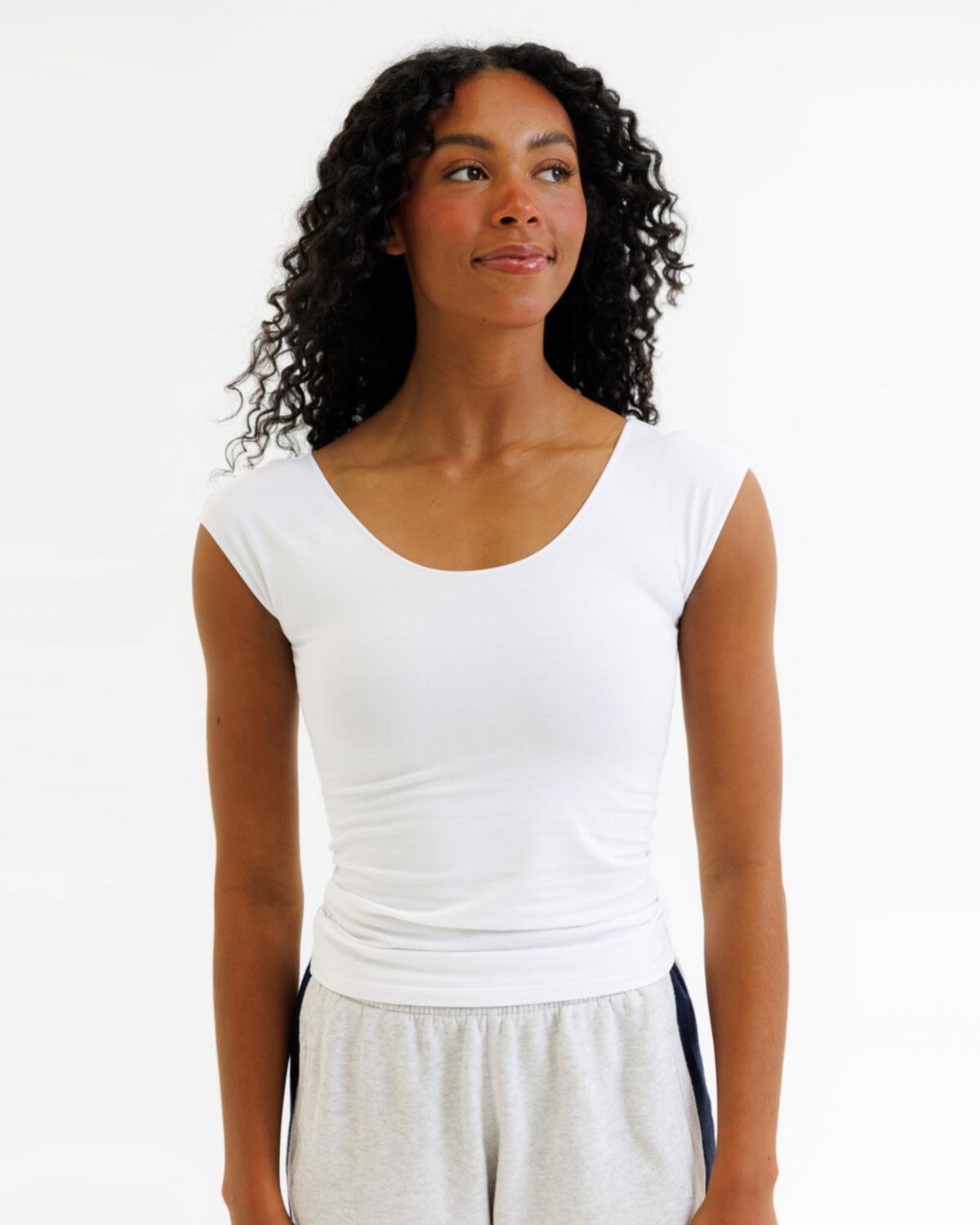 Wonder Fitted Cotton Layering Tee