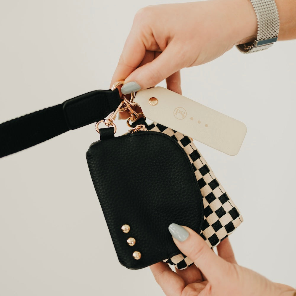 Wonderlust Woven Dual Pouch Wristlet