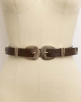 Double Buckle Western Belt