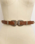 Double Buckle Western Belt