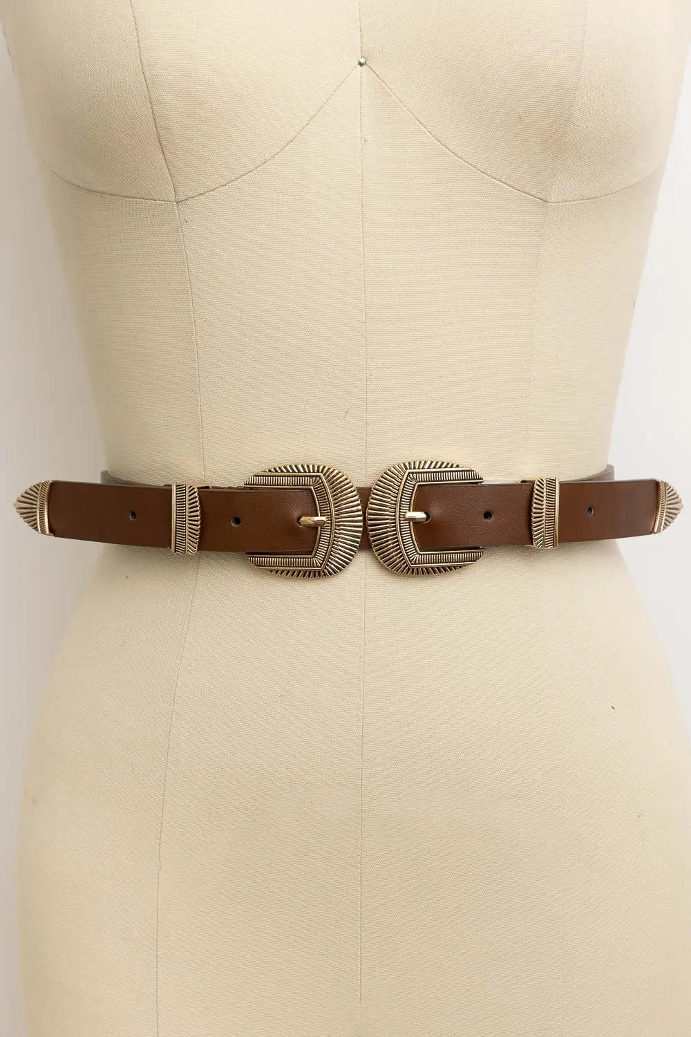 Double Buckle Western Belt