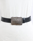 Western Square Buckle Belt