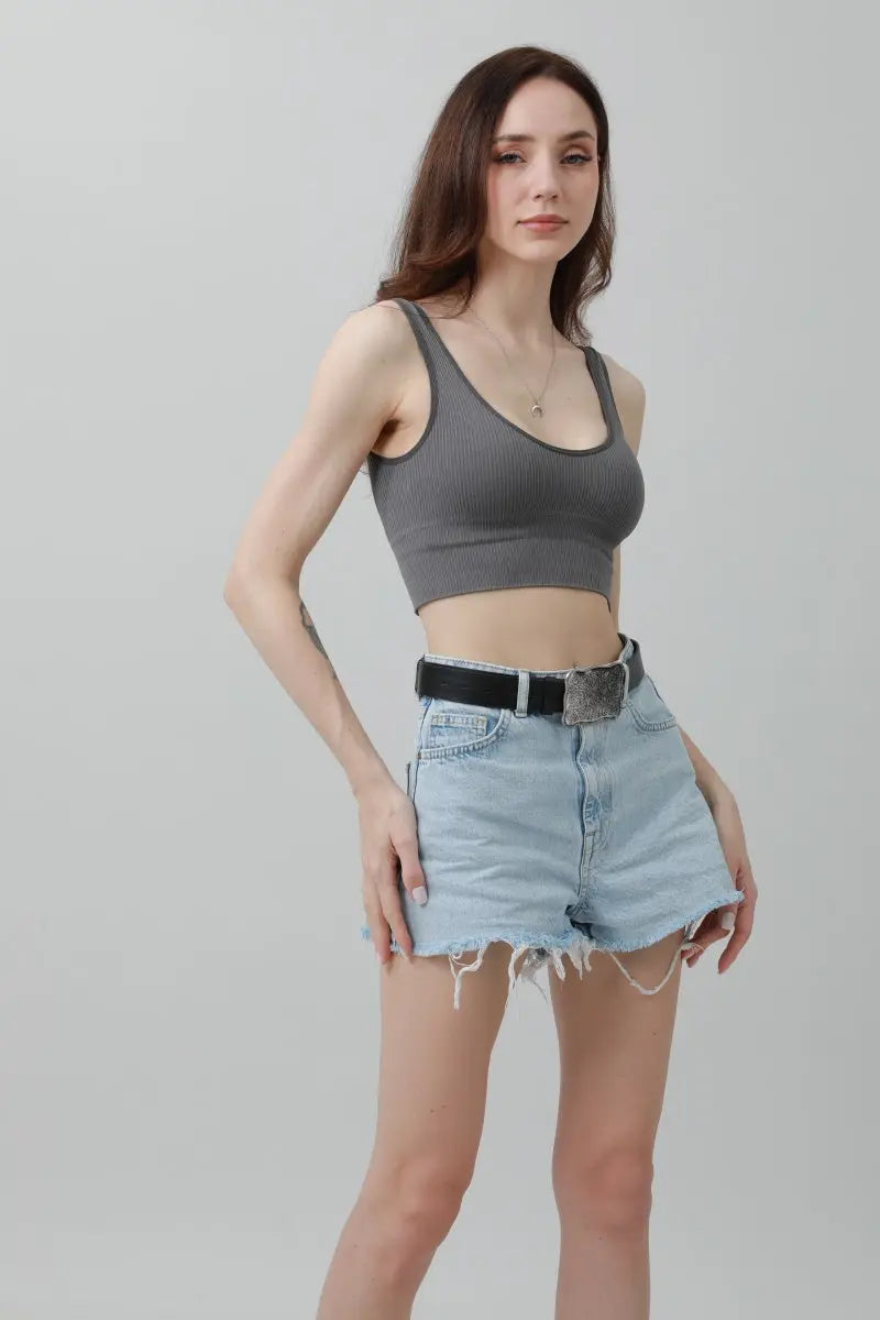 Western Square Buckle Belt