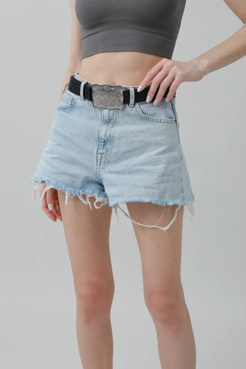 Western Square Buckle Belt