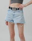 Western Square Buckle Belt