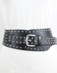 Studded Western Wide Belt – Vintage Cowboy Statement Belt