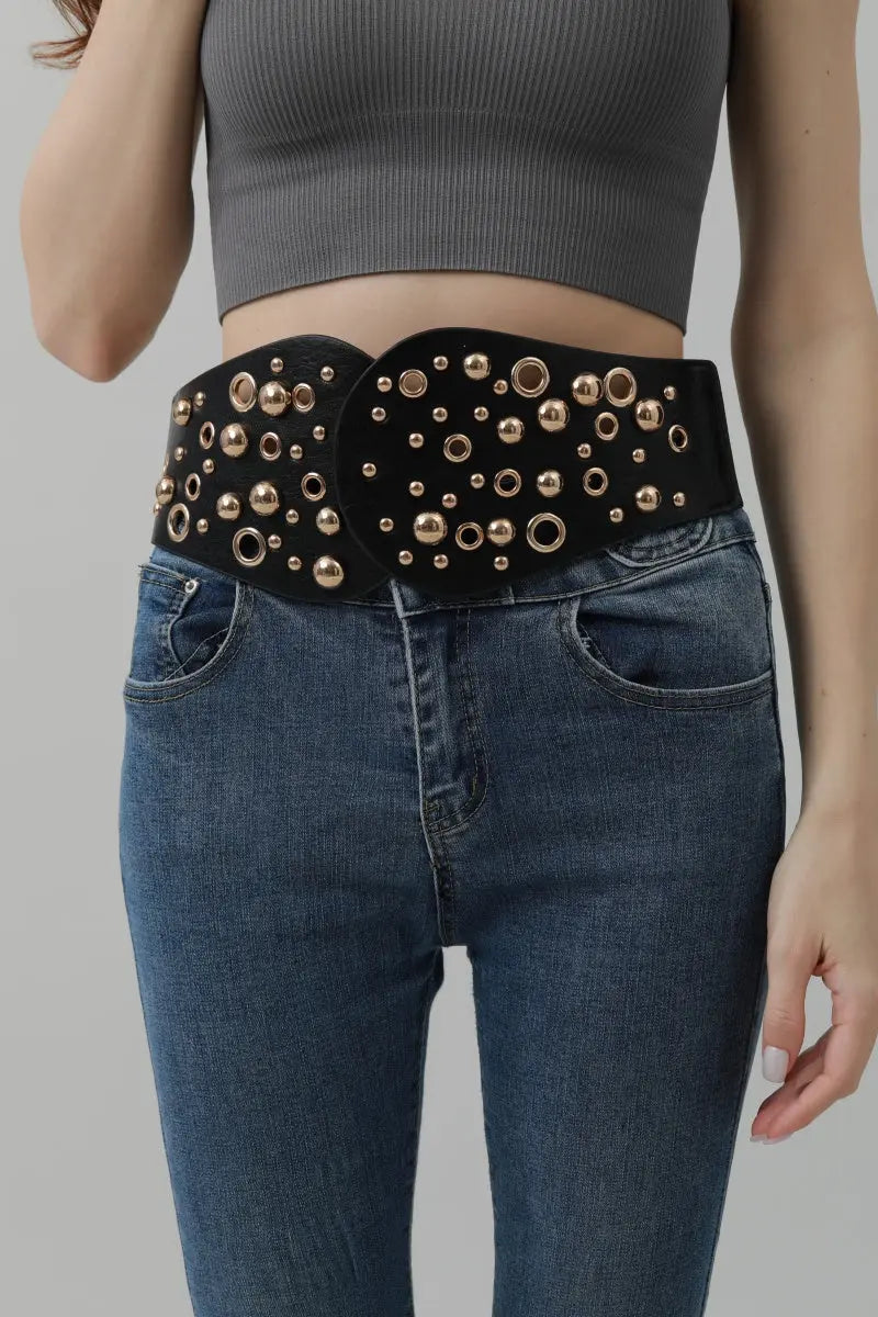 Western Wide Rivet Belt