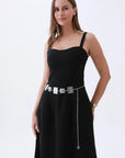 Western Turquoise Concho Chain Belt