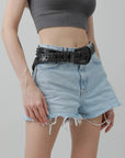 Western Rhinestone Studded Belt