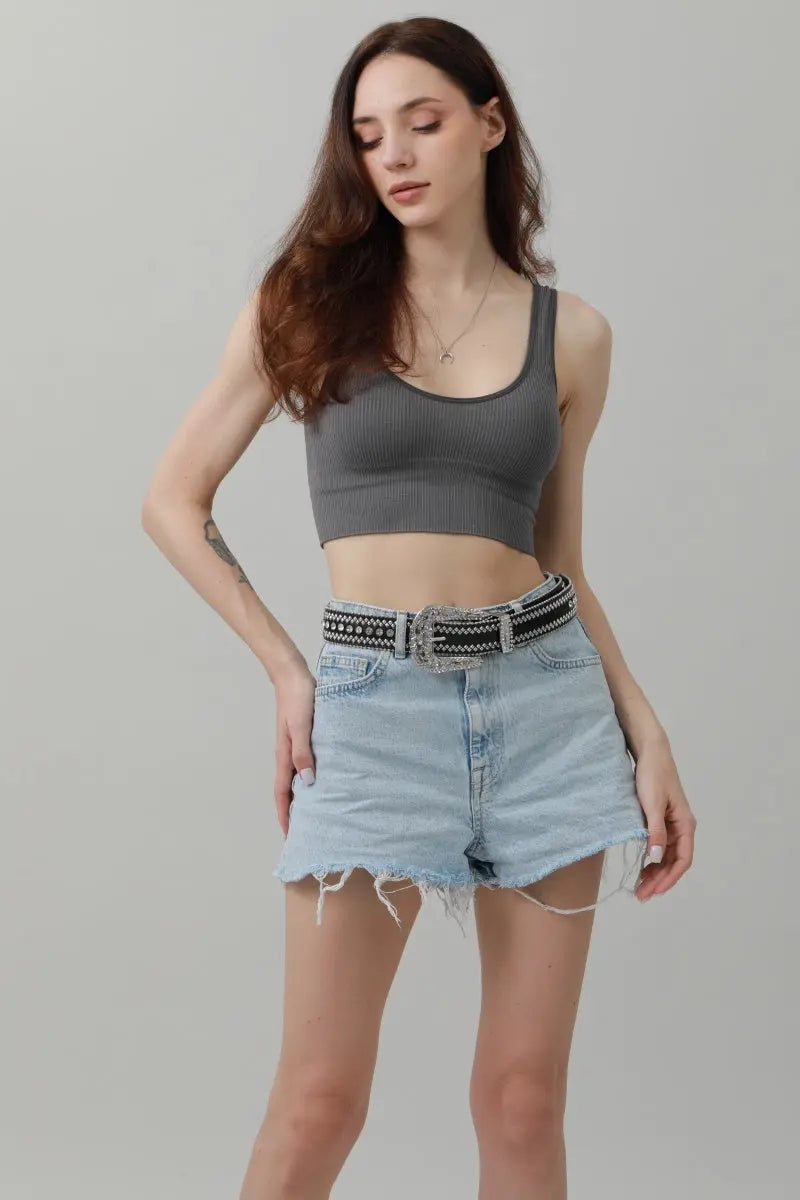 Western Rivet Studded Belt.