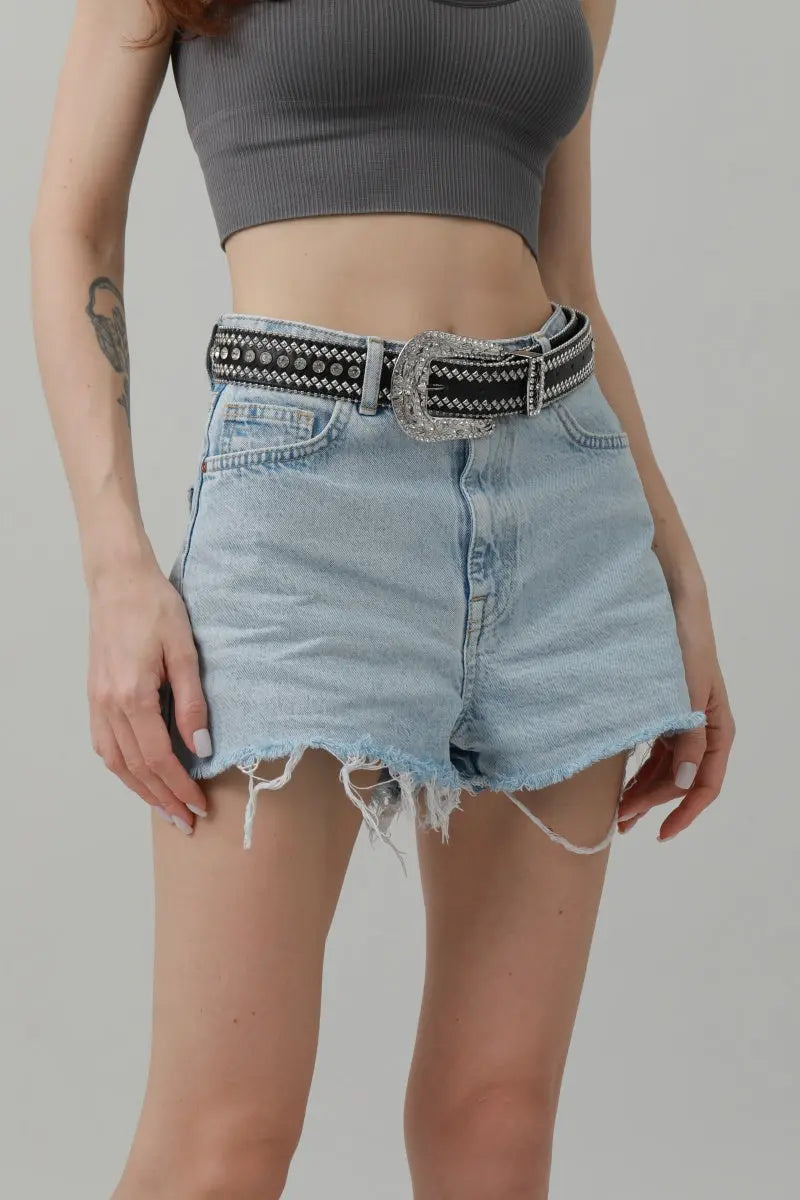 Western Rivet Studded Belt.