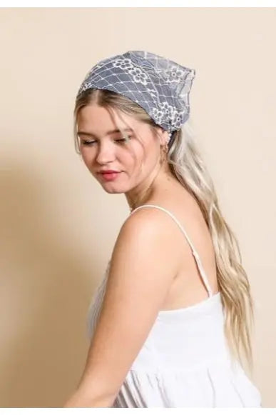 Floral Lace Hair Scarf