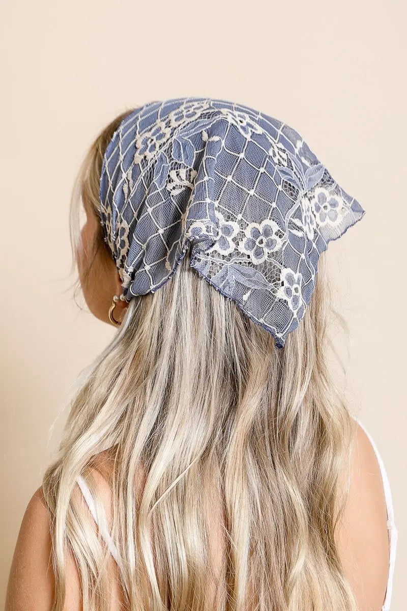 Floral Lace Hair Scarf