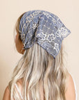 Floral Lace Hair Scarf
