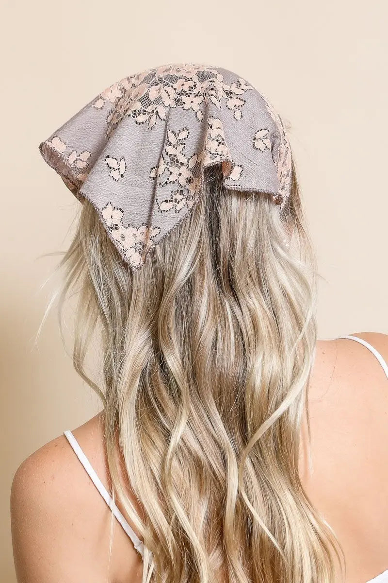 Floral Lace Hair Scarf
