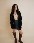 Dreamy Days Cable Knit Open Cardigan