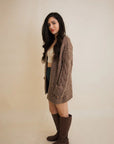 Dreamy Days Cable Knit Open Cardigan