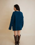 Dreamy Days Cable Knit Open Cardigan