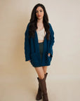 Dreamy Days Cable Knit Open Cardigan
