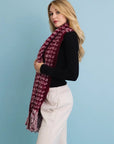 Soft Chenille Tassel Scarf