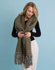 Soft Chenille Tassel Scarf