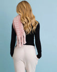 Soft Chenille Tassel Scarf