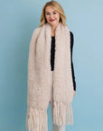 Bouclé Fringe Blanket Scarf