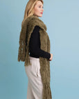 Bouclé Fringe Blanket Scarf