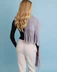Bouclé Fringe Blanket Scarf