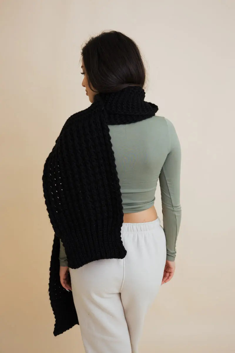 Waffle Weave Oversized Scarf